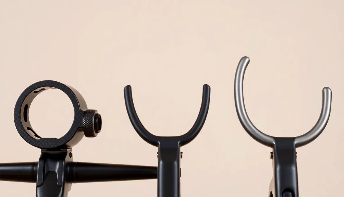 Comparaison détaillée de trois types de prolongateurs de triathlon : universel, intégré et en S