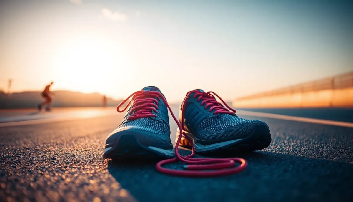 Chaussures de running et lacets élastiques prêts pour la transition T2